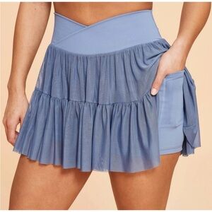 Blogolaties / Popflex Blue Pleated Skort with Pocket 1X